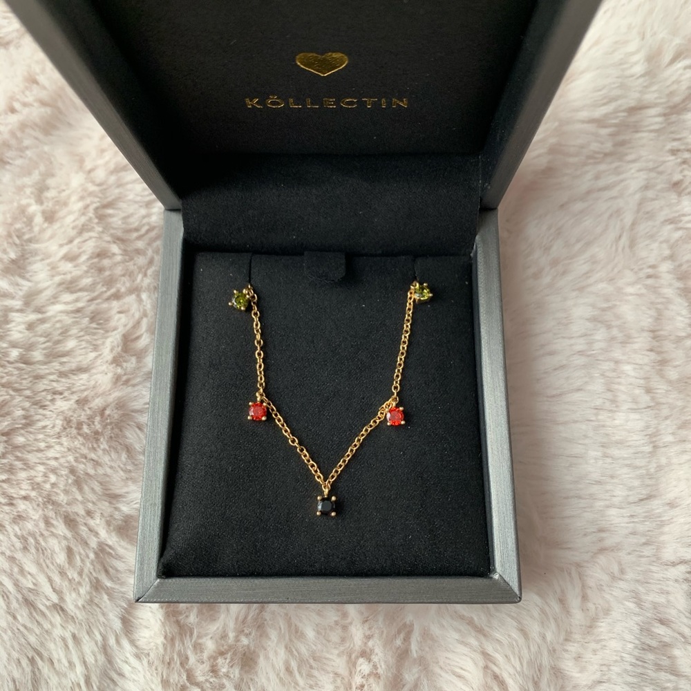 Lucia Multi Color Stone Necklace